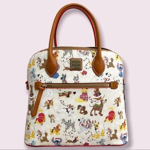 Disney Dooney & Bourke Santa Tails Holiday Dogs Satchel